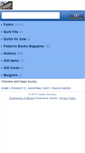 Mobile Screenshot of fatquartersquiltshop.biz